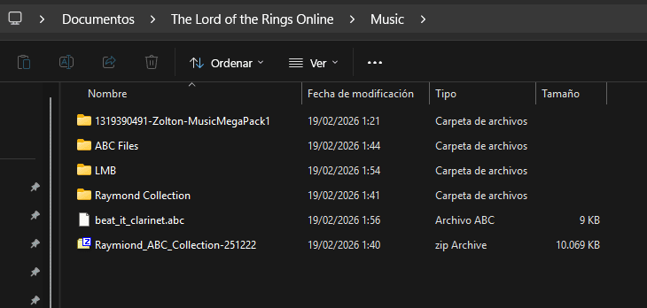 tocar musica lotro