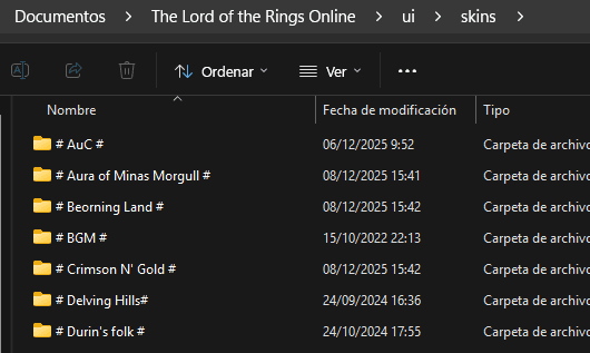 skins interfaz lotro